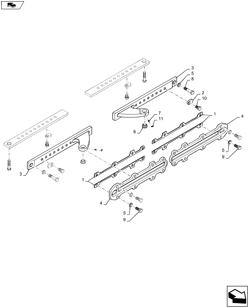 Схема запчастей Case IH 2240 - (25.100.AV[06]) - AXLE STOP, MANUAL ADJUST (25) - FRONT AXLE SYSTEM