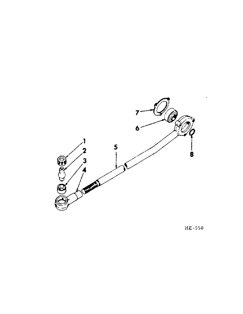 Схема запчастей Case IH 201 - (E-041) - KNIFE, KNIFE DRIVE PITMAN (58) - ATTACHMENTS/HEADERS