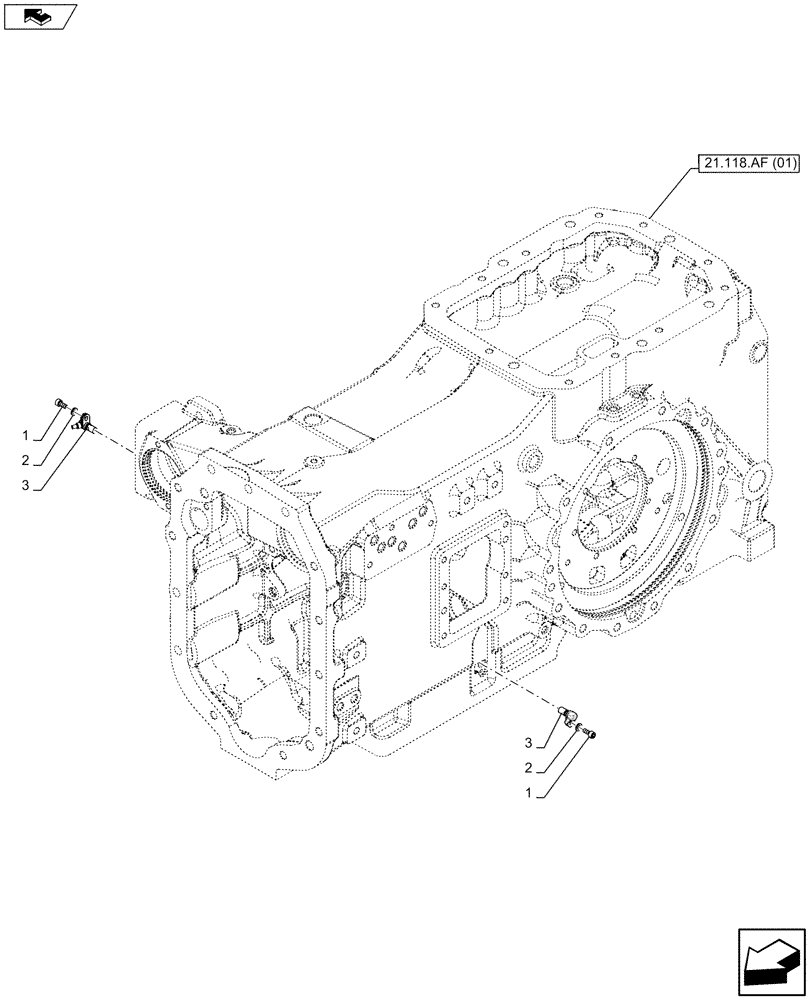 Схема запчастей Case IH MAXXUM 110 - (55.020.AB[01]) - VAR - 390283 - TRANSMISSION CONTROL SENSOR (55) - ELECTRICAL SYSTEMS