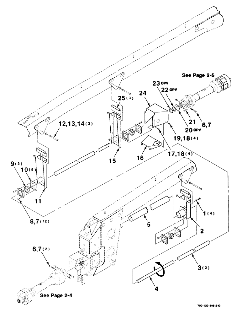 Схема запчастей Case IH 8315 - (2-02) - DRIVELINE ASSEMBLY (09) - CHASSIS