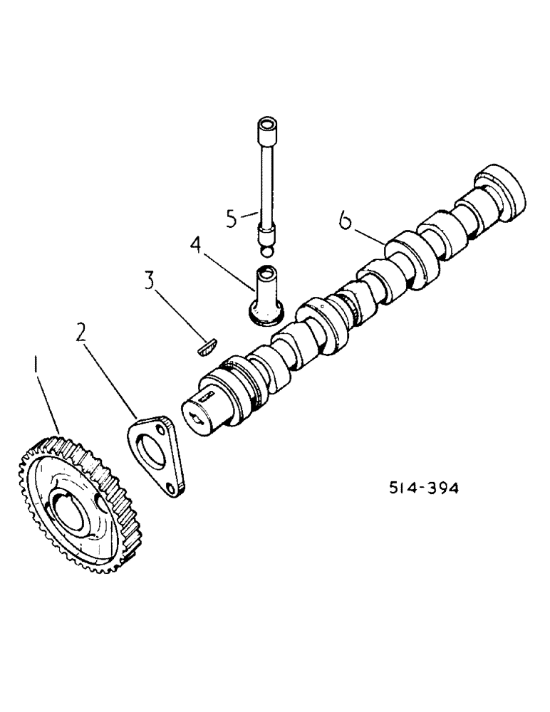 Схема запчастей Case IH 484 - (12-17) - POWER, CAMSHAFT AND RELATED PARTS Power