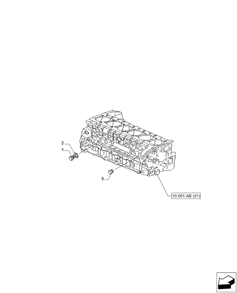 Схема запчастей Case IH F2CFA613A E001 - (10.400.AE[01]) - HEATING WATER INLET (10) - ENGINE