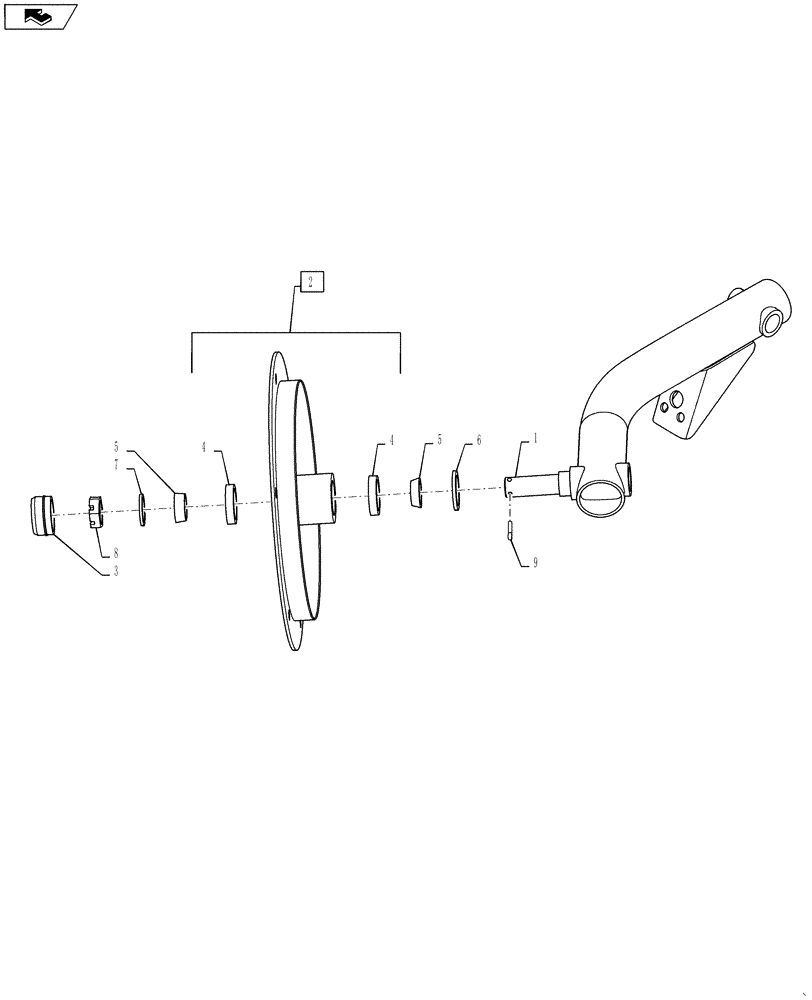 Схема запчастей Case IH RB455A - (60.220.12[2]) - GATHERING WHEEL ARM ASSEMBLY (60) - PRODUCT FEEDING