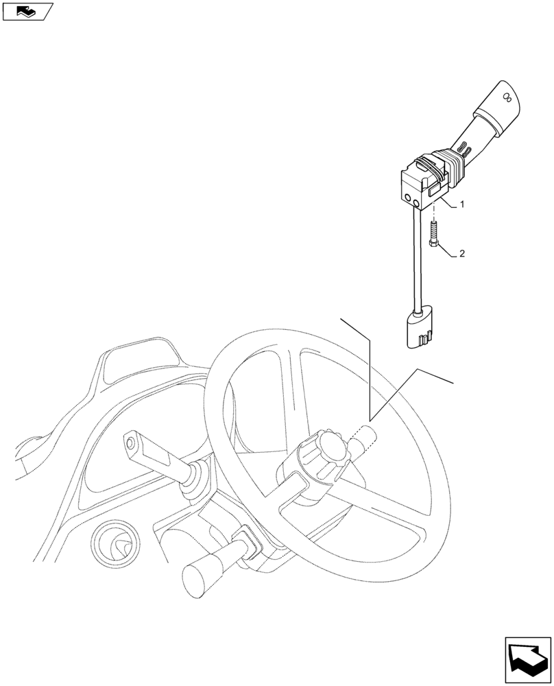 Схема запчастей Case IH MAXXUM 115 - (55.518.AY) - WIPER SWITCH (55) - ELECTRICAL SYSTEMS