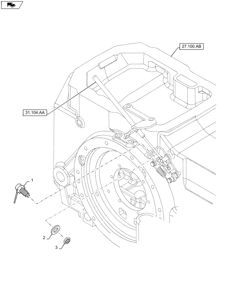 Схема запчастей Case IH MAXXUM 120 - (55.048.AL) - VAR - 331802, 332802, 743679 - TRANSMISSION SYNCHRONIZED PTO SAFETY SWITCH (55) - ELECTRICAL SYSTEMS