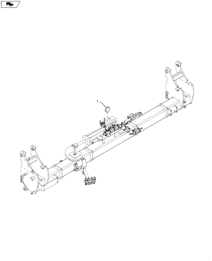 Схема запчастей Case IH 1245 - (63.100.AB[02]) - LIQUID FERTILIZER PRESSURE GAUGE WITH BULK TANK FOR 12/30, 16/30 (63) - CHEMICAL APPLICATORS