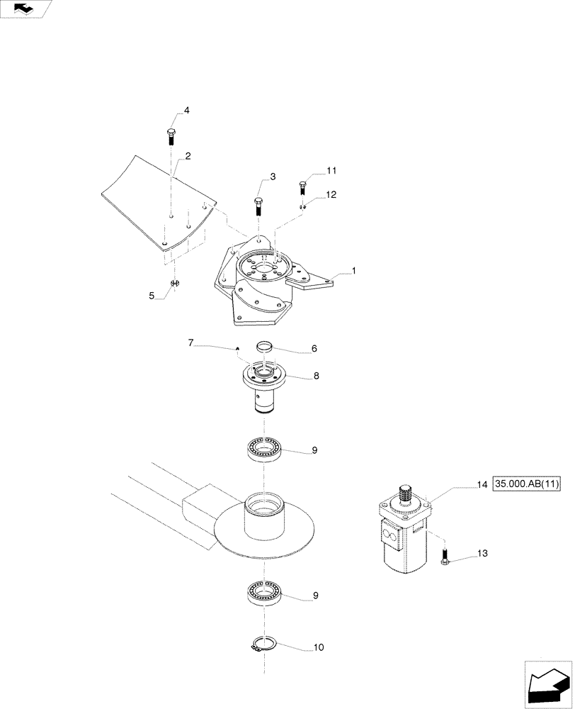 Схема запчастей Case IH A8800 - (74.200.AB) - SECONDARY EXTRACTOR, FAN (74) - CLEANING