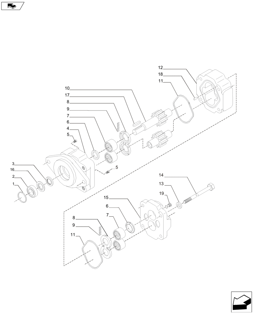 Схема запчастей Case IH A8800 - (35.000.AB[09]) - HYDRAULIC MOTOR (M31A) (35) - HYDRAULIC SYSTEMS