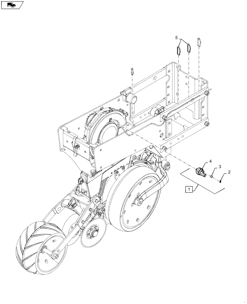 Схема запчастей Case IH 1245 - (55.516.AF[01]) - VACUUM SENSOR (55) - ELECTRICAL SYSTEMS