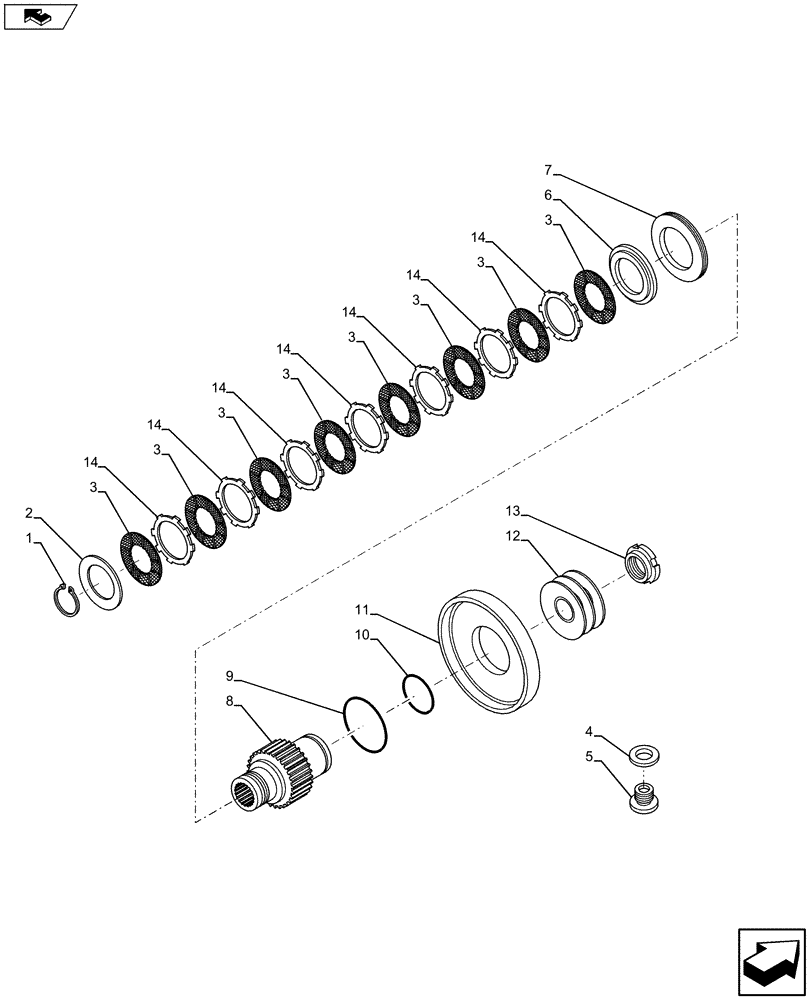 Схема запчастей Case IH MAXXUM 110 - (23.202.AP) - VAR - 332351, 391223 - PTO CLUTCH, CONTROL (23) - FOUR WHEEL DRIVE SYSTEM