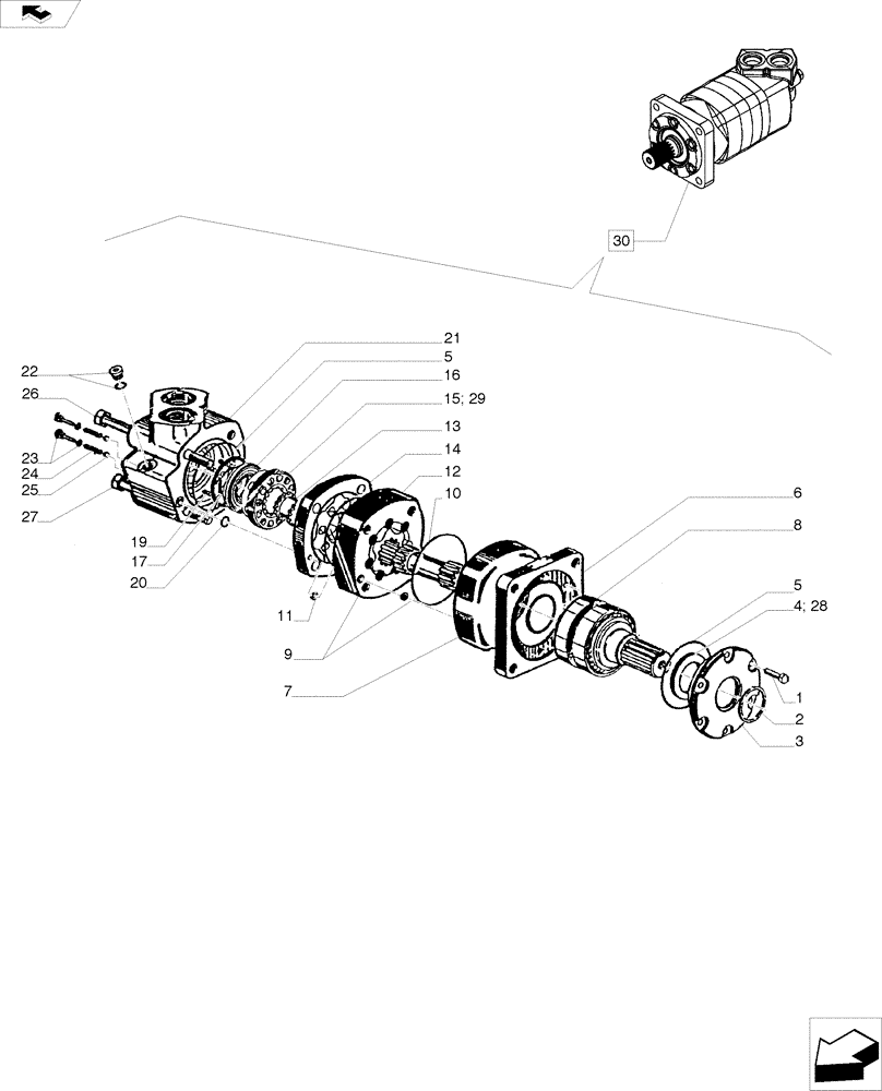 Схема запчастей Case IH A8800 - (35.000.AB[07]) - HYDRAULIC MOTOR (6000 CHAR-LYNN: 59.9 CU.IN.) (35) - HYDRAULIC SYSTEMS