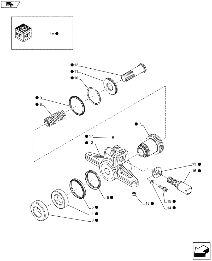 Схема запчастей Case IH MAXXUM 110 - (31.142.AA) - VAR - 333648, 334648, 335648, 743700 - FRONT PTO ASSY, ACTUATOR (31) - IMPLEMENT POWER TAKE OFF