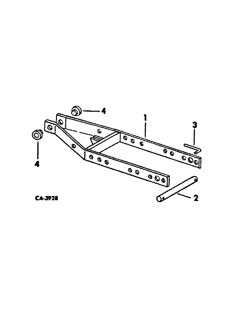 Схема запчастей Case IH 500 - (B-30) - PRESS WHEEL FRAME, STAGGERED, QUANTITIES SHOWN ARE PER ROW 