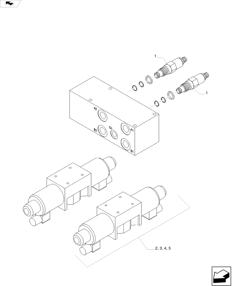 Схема запчастей Case IH A8800 - (35.310.AF[01]) - HYDRAULIC VALVE (35) - HYDRAULIC SYSTEMS