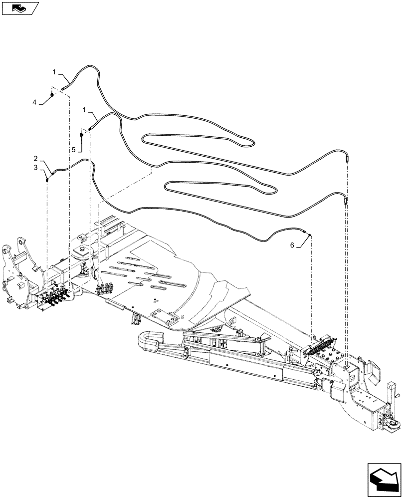 Схема запчастей Case IH 1245 - (35.160.AA[02]) - HYDRAULIC HITCH FOR 30" SPLIT ROW 12/23, 12/30 (35) - HYDRAULIC SYSTEMS