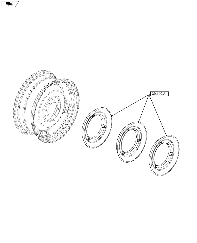 Схема запчастей Case IH MAXXUM 110 - (00.000.39) - PICTORIAL INDEX - FRAMES AND BALLASTING (00) - GENERAL & PICTORIAL INDEX