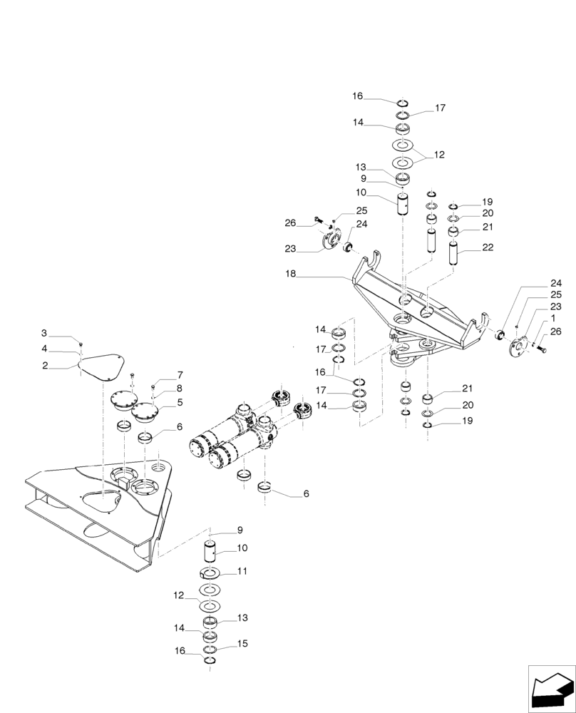 Схема запчастей Case IH A8800 - (80.420.AB[01]) - ELEVATOR, SLEWING/SWING (80) - CROP STORAGE/UNLOADING