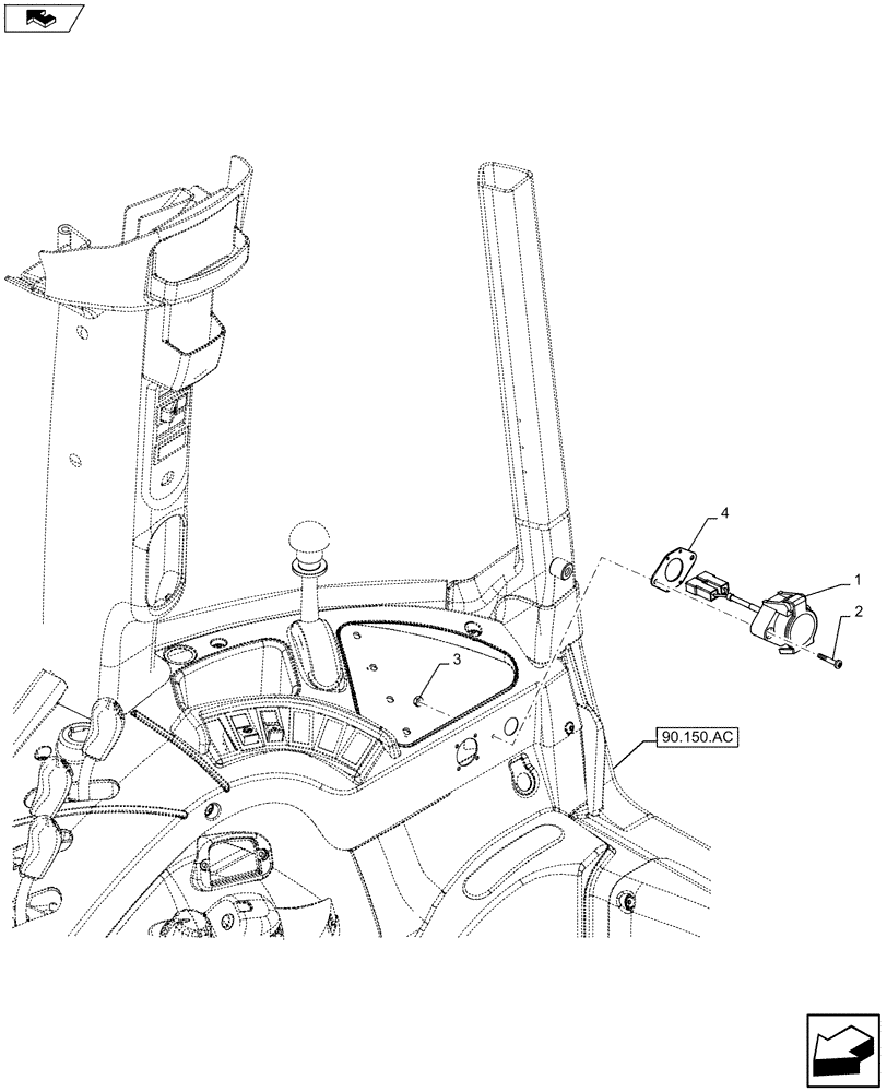 Схема запчастей Case IH MAXXUM 110 - (55.510.BM[02]) - VAR - 330007, 335007, 743726 - HARNESS, SOCKET N/A (55) - ELECTRICAL SYSTEMS