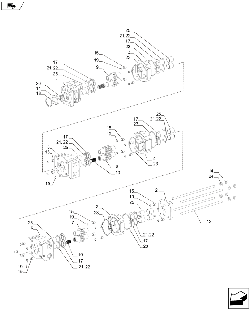 Схема запчастей Case IH A8800 - (35.104.AA[02]) - HYDRAULIC PUMP *COMMERCIAL (35) - HYDRAULIC SYSTEMS