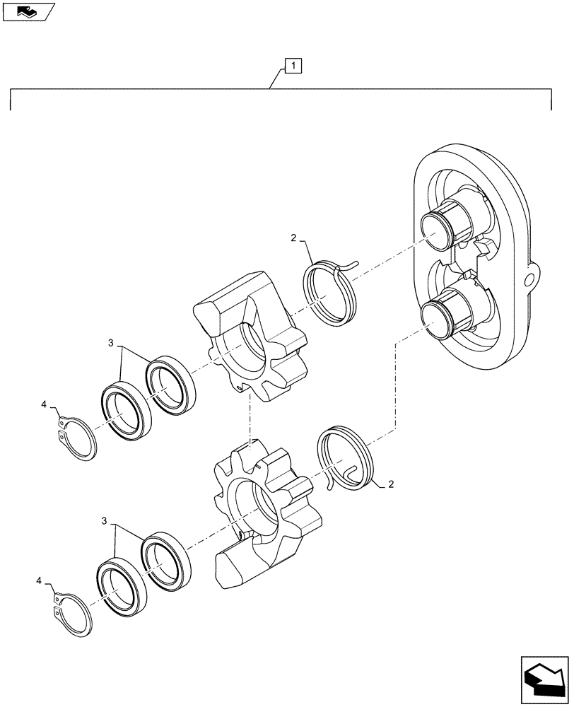 Схема запчастей Case IH 1245 - (61.904.AA[02]) - SEED METER DRIVE COUPLER (61) - METERING SYSTEM