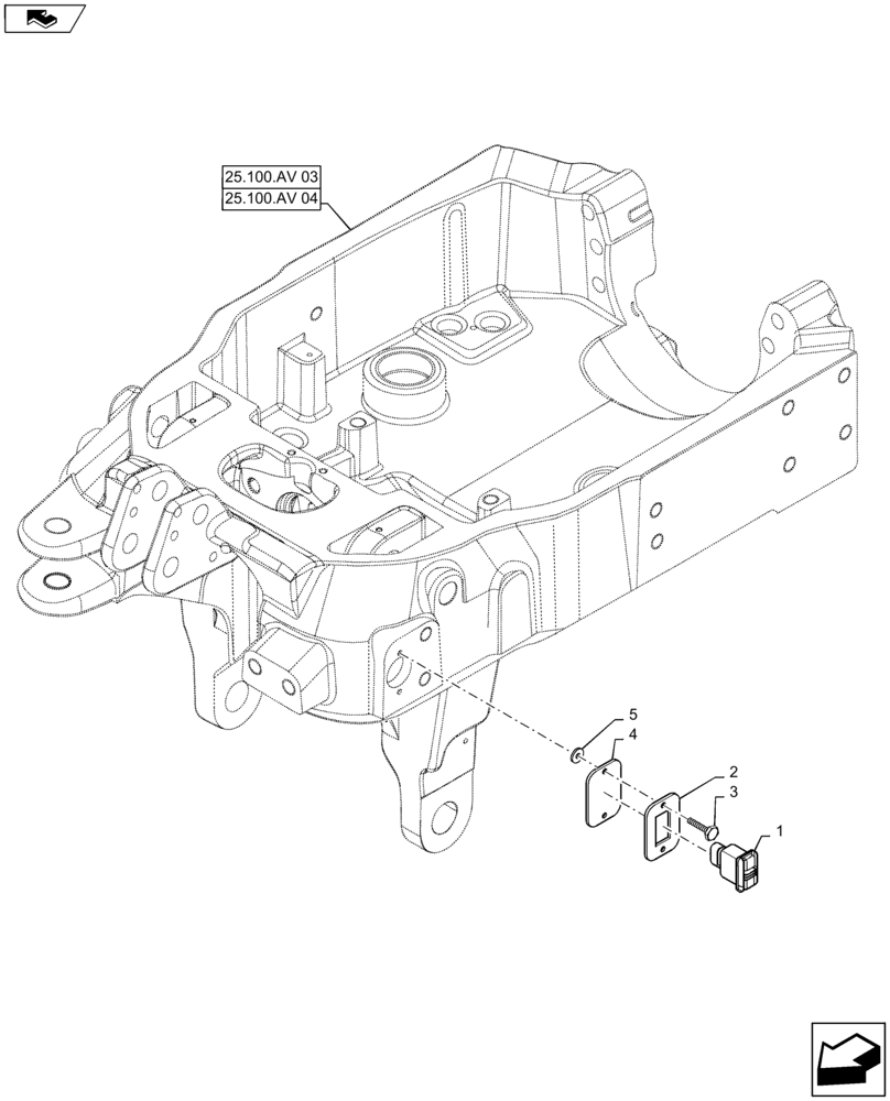 Схема запчастей Case IH MAXXUM 110 - (55.523.AQ) - VAR - 331926, 333648, 334648, 335648, 743700, 336831, 337831, 743699 - FRONT HPL GROUND CONTROL - SWITCH (55) - ELECTRICAL SYSTEMS