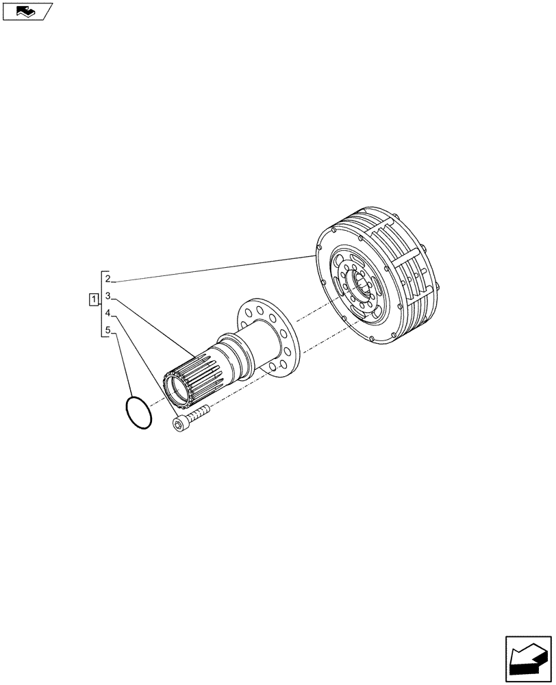 Схема запчастей Case IH MAXXUM 110 - (31.146.AE) - VAR - 333648, 334648, 335648, 743700 - FRONT PTO ASSY, CLUTCH (31) - IMPLEMENT POWER TAKE OFF