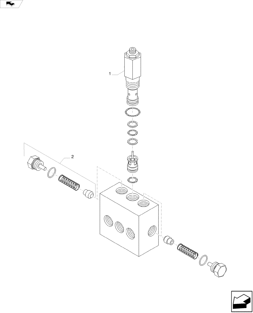 Схема запчастей Case IH A8800 - (35.359.AP) - HYDRAULIC VALVE, BALANCE VALVE (35) - HYDRAULIC SYSTEMS