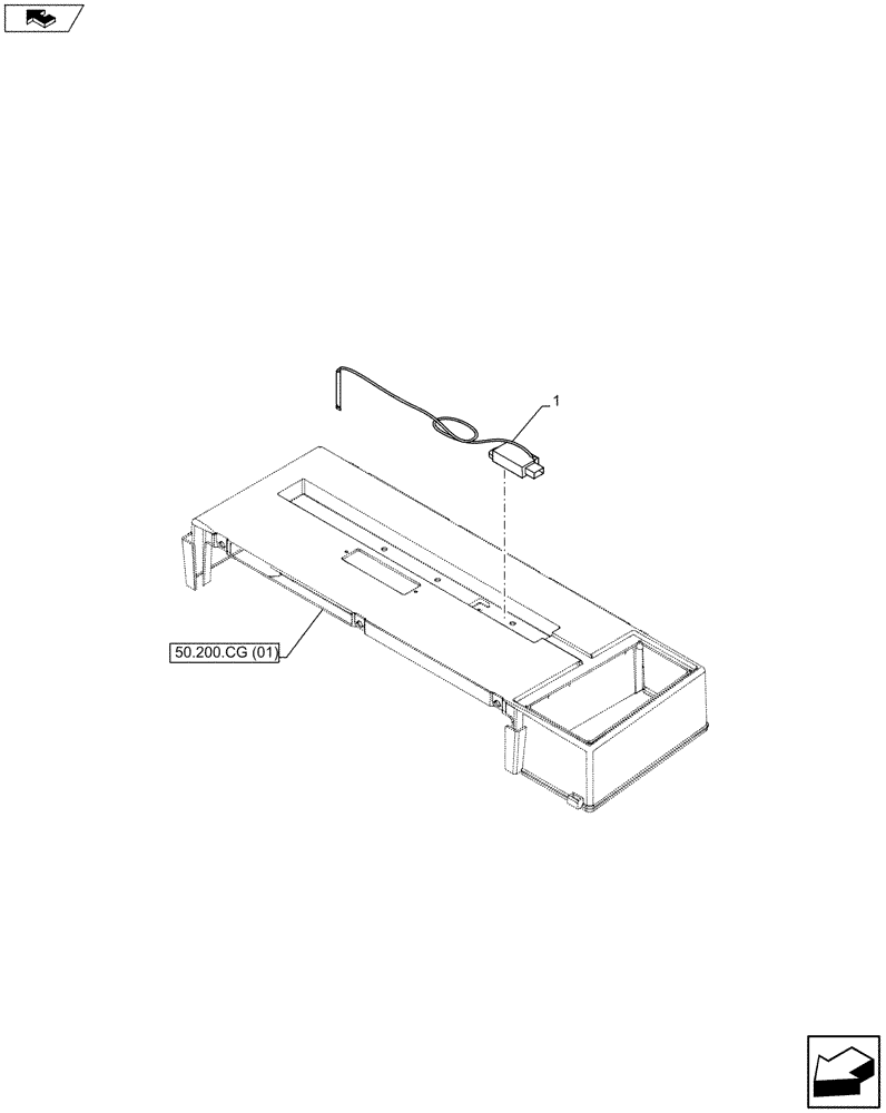 Схема запчастей Case IH MAXXUM 120 - (55.012.AC) - VAR - 390643 - COOLER SENSOR (55) - ELECTRICAL SYSTEMS