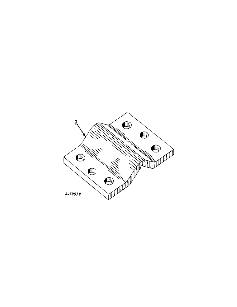 Схема запчастей Case IH 623 - (AJ-08[A]) - TOOL BAR CLAMP CAP 