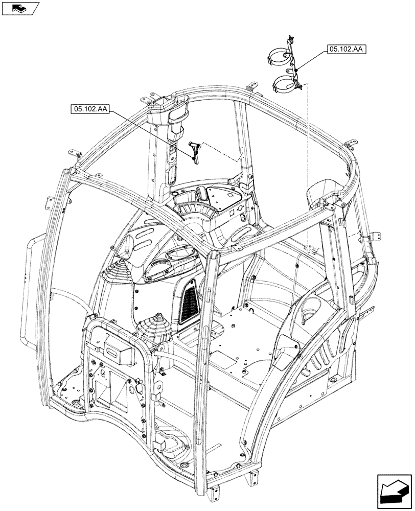 Схема запчастей Case IH MAXXUM 110 - (00.000.05) - PICTORIAL INDEX - MACHINE COMPLATION AND EQUIPMENT (00) - GENERAL & PICTORIAL INDEX