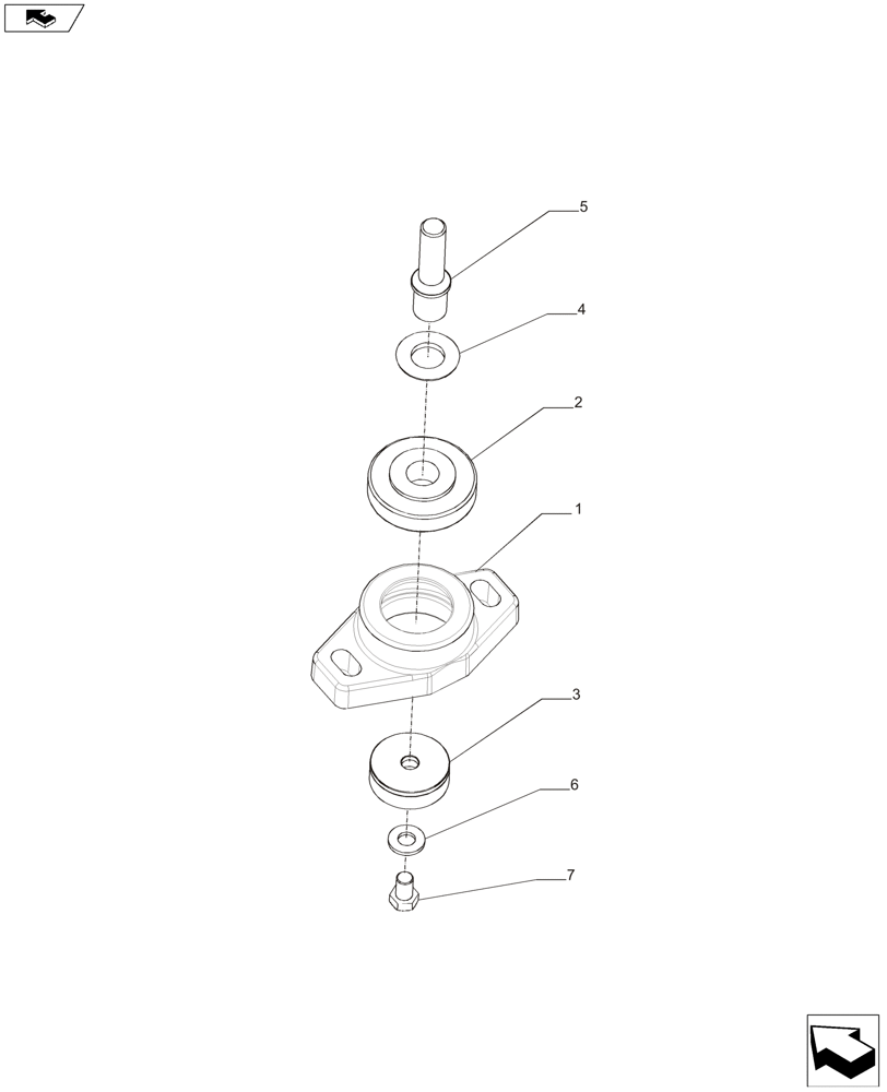 Схема запчастей Case IH A8800 - (10.001.AK[03]) - ENGINE, SUPPORT (10) - ENGINE