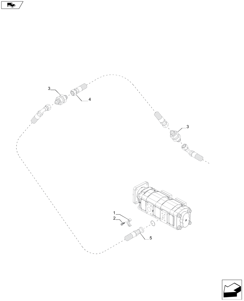 Схема запчастей Case IH A8800 - (35.000.AA[17]) - HYDRAULIC SYSTEM, ELEVATOR, LINE (35) - HYDRAULIC SYSTEMS