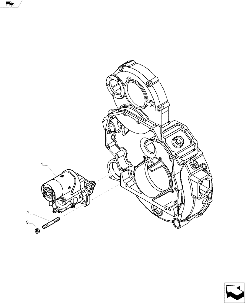 Схема запчастей Case IH A8800 - (55.201.AE) - STARTER MOTOR (55) - ELECTRICAL SYSTEMS