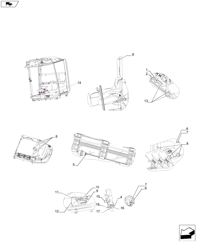 Схема запчастей Case IH A8800 - (55.100.DP[01]) - HARNESS (55) - ELECTRICAL SYSTEMS