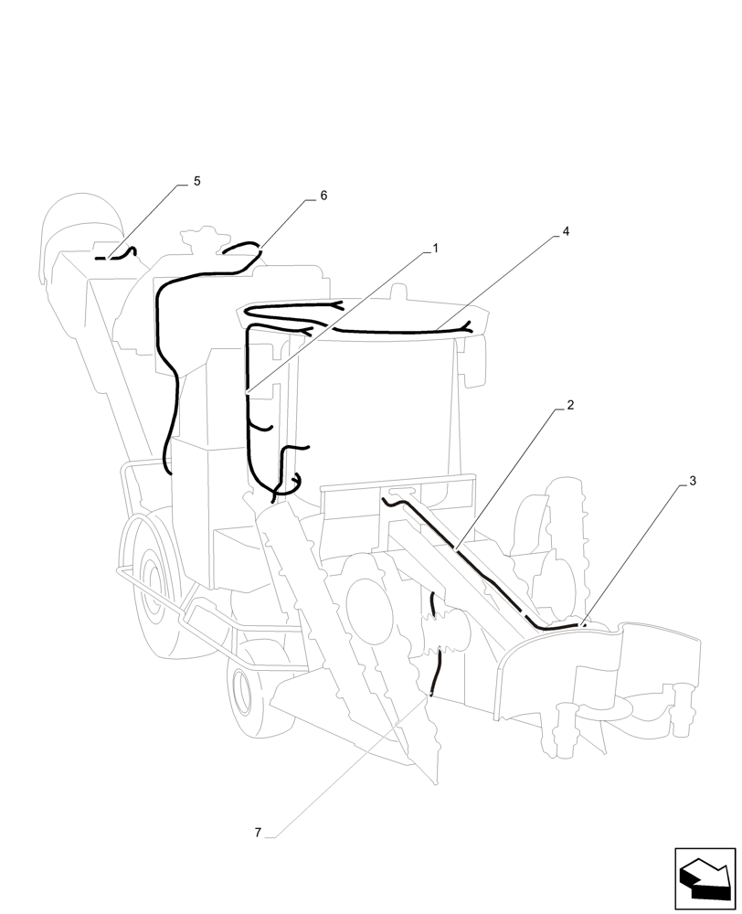 Схема запчастей Case IH A8800 - (55.100.DP[02]) - WIRE HARNESS (55) - ELECTRICAL SYSTEMS