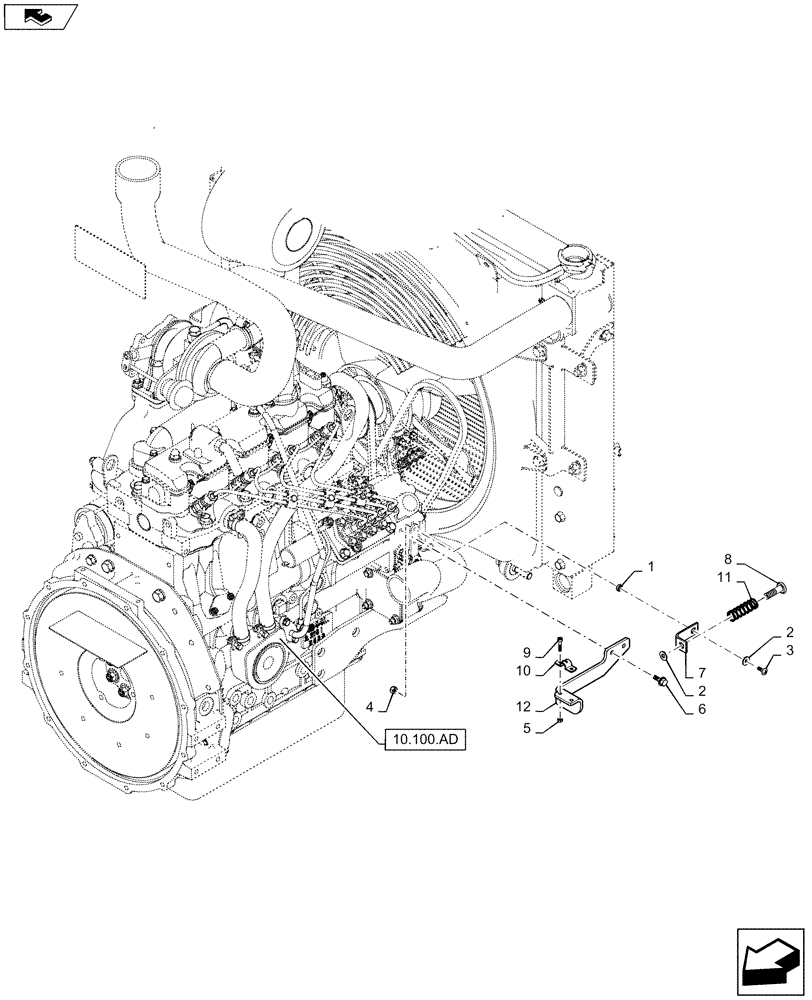 Схема запчастей Case IH SR150 - (55.525.AL) - THROTTLE CONTROL, NO HVAC OR HEAT (55) - ELECTRICAL SYSTEMS