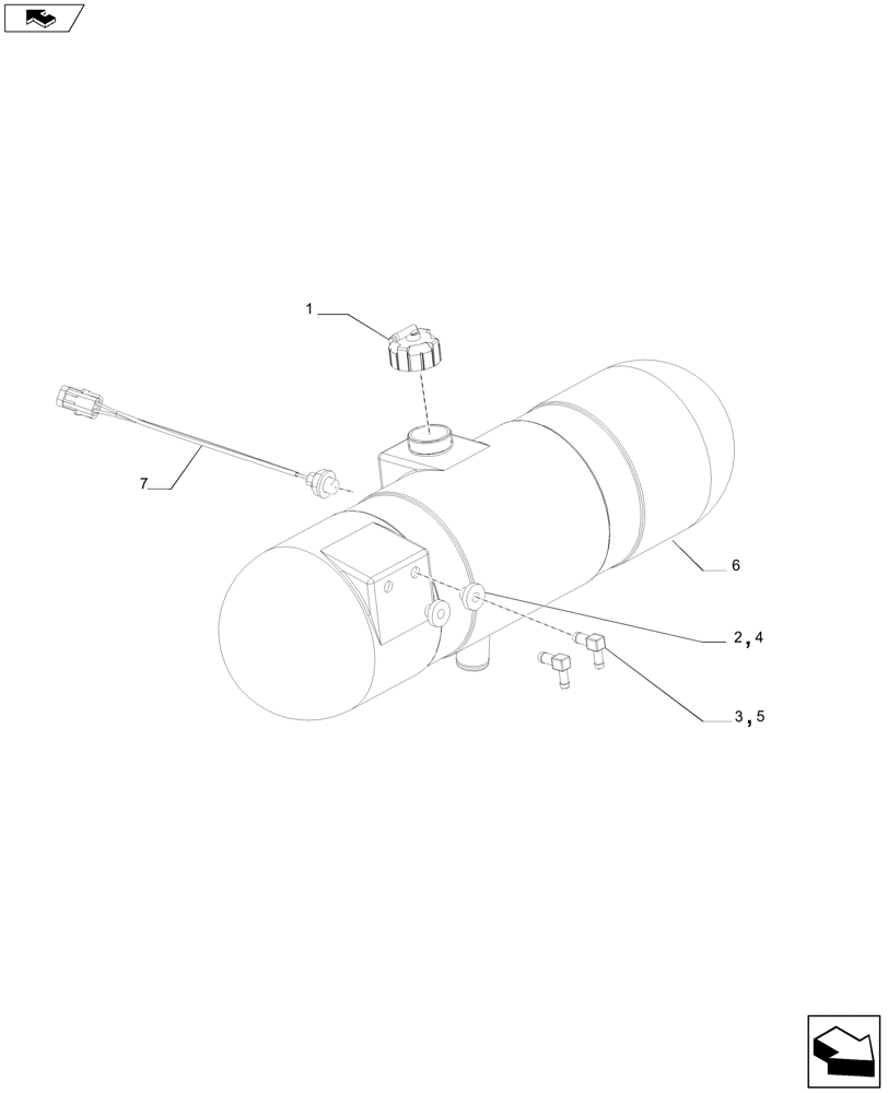 Схема запчастей Case IH A8800 - (10.400.BH) - EXPANSION TANK (10) - ENGINE