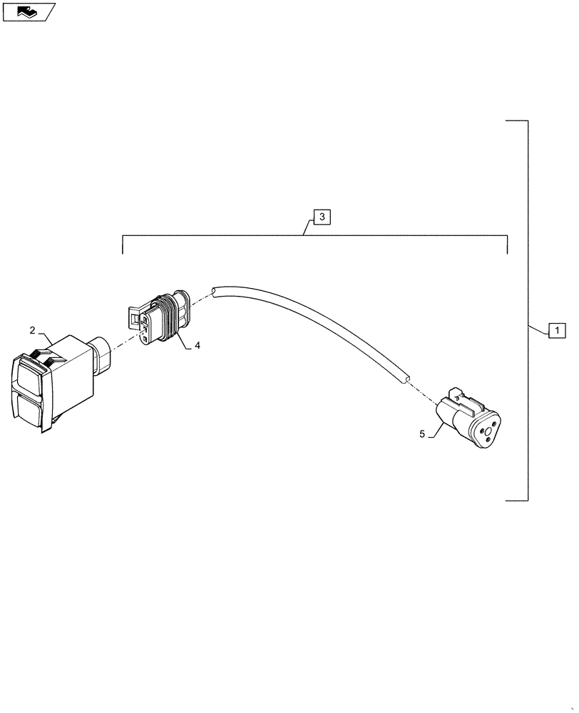 Схема запчастей Case IH MAGNUM 215 - (04-09A) - REMOTE CONTROL SWITCH, TOP LINK, FENDER (04) - ELECTRICAL SYSTEMS