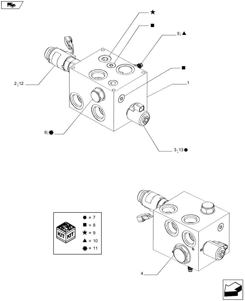 Схема запчастей Case IH A8800 - (74.130.AF) - EXTRACTOR, BLOCK (74) - CLEANING