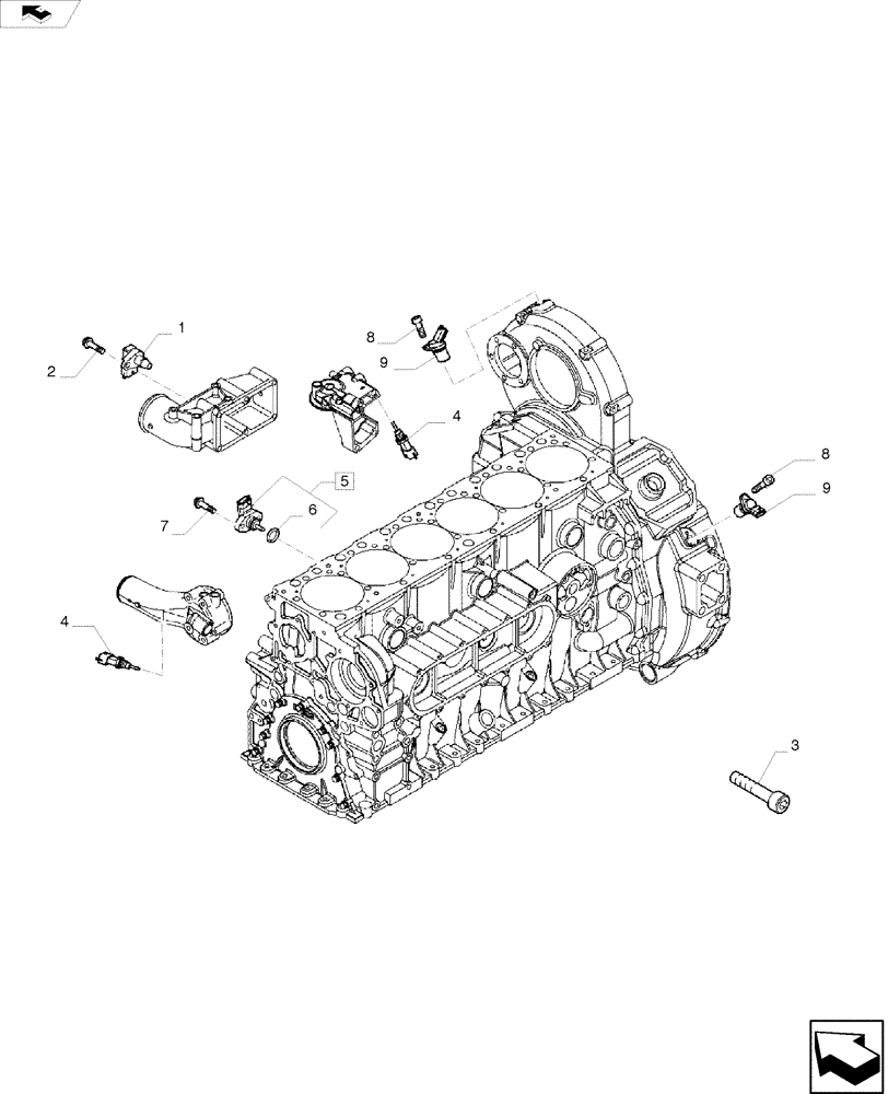 Схема запчастей Case IH A8800 - (55.000.AA[01]) - SENDER & SWITCH (55) - ELECTRICAL SYSTEMS