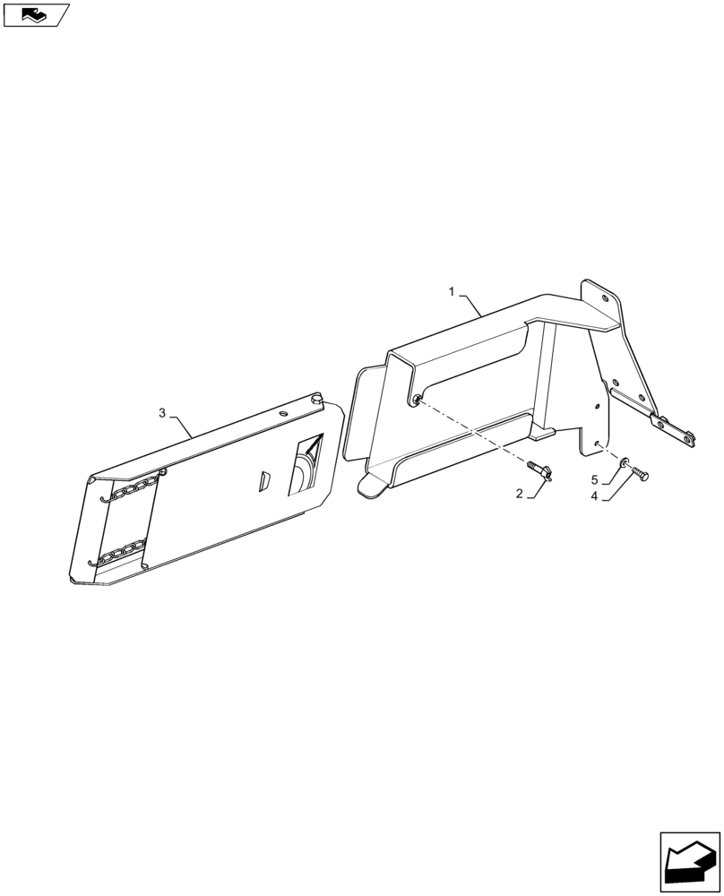 Схема запчастей Case IH MAXXUM 125 - (88.100.AL) - VAR - 330864 - WHEEL CHOCKS (88) - ACCESSORIES