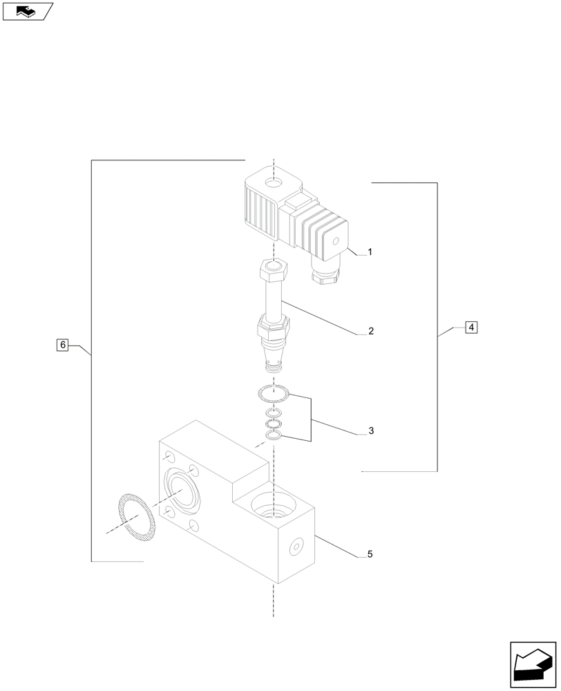 Схема запчастей Case IH A8800 - (35.310.AS[02]) - SOLENOID VALVE (POSITIVE DRIVE) (35) - HYDRAULIC SYSTEMS