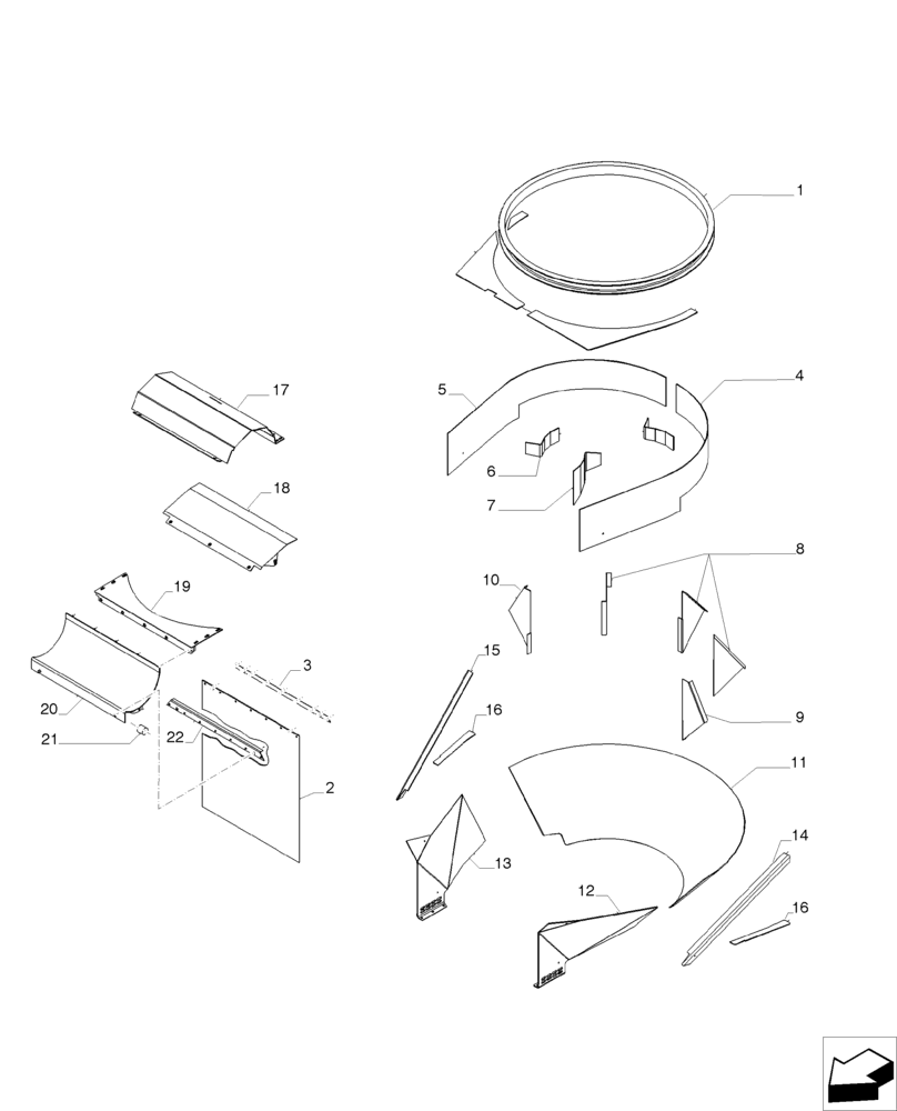 Схема запчастей Case IH A8800 - (74.204.AA[01]) - PRIMARY EXTRACTOR (74) - CLEANING