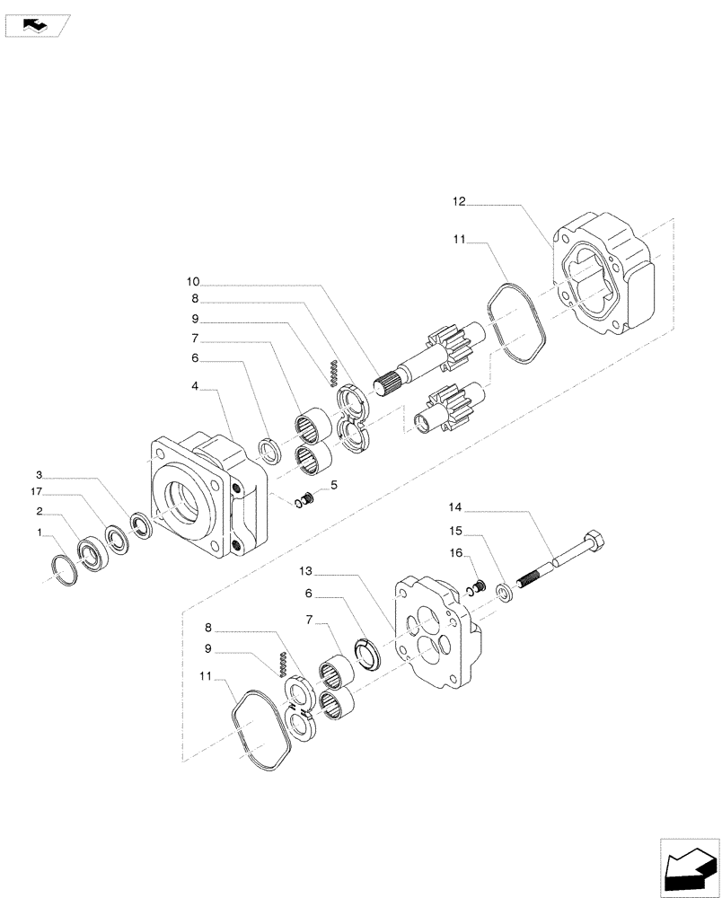 Схема запчастей Case IH A8800 - (35.000.AB[11]) - HYDRAULIC MOTOR (M50A) (35) - HYDRAULIC SYSTEMS