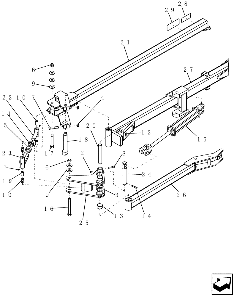 Схема запчастей Case IH SDX30 - (5.030.1) - ENDMARKER OUTER BI-FOLD Options