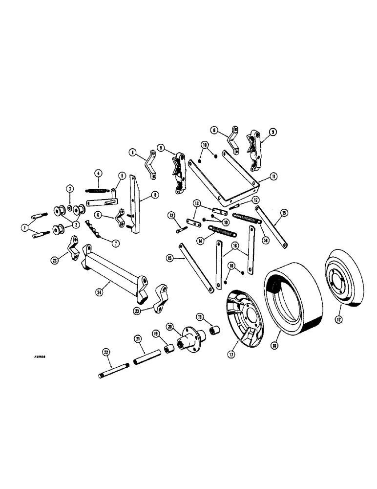 Схема запчастей Case IH K160 - (44) - FERTILIZER PRESS WHEEL, PER ROW 