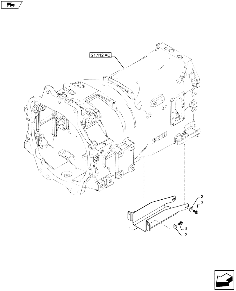 Схема запчастей Case IH MAXXUM 130 - (23.314.AG[03]) - VAR - 334295, 390201 - DRIVE SHAFT, COVERS (23) - FOUR WHEEL DRIVE SYSTEM