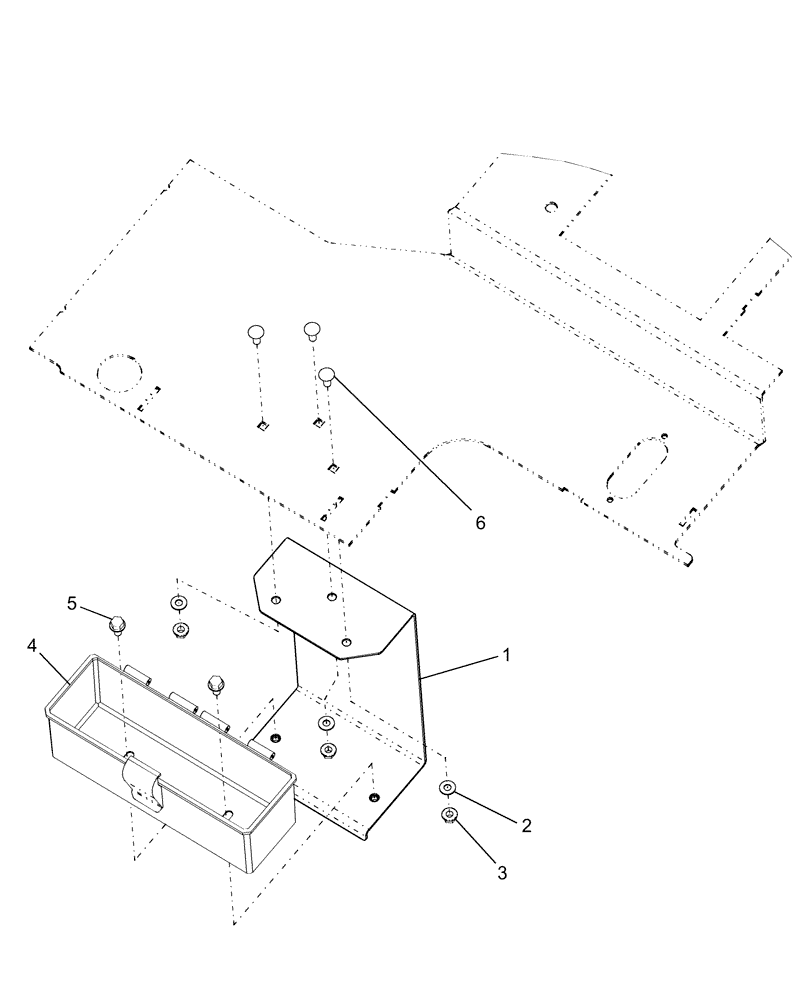 Схема запчастей Case IH FARMALL 40 - (08.03.01) - TOOLBOX (08) - SHEET METAL