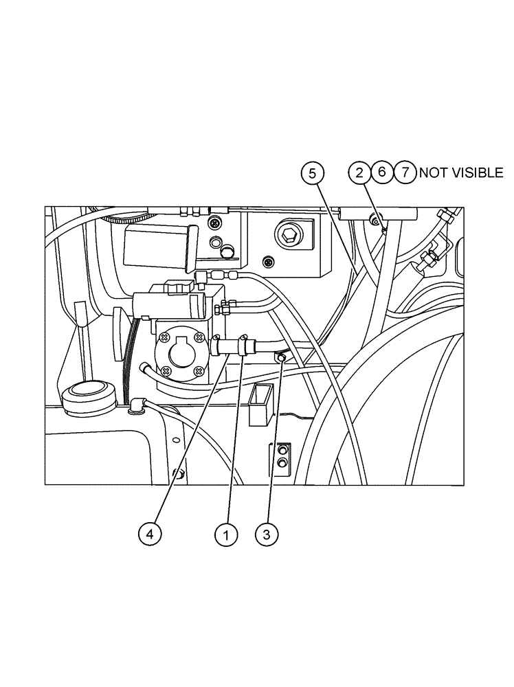 Схема запчастей Case IH SPX4410 - (03-047) - AIR IN ASSEMBLY (01) - ENGINE