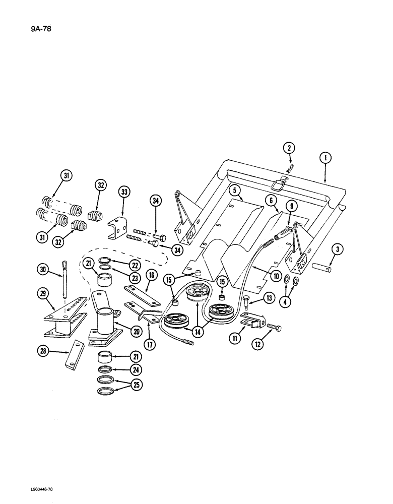 Схема запчастей Case IH 781 - (9A-078) - UNIT LIFT (12) - CHASSIS